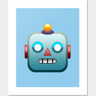 Emoji Robot Posters and Art